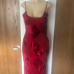 Velvet patch dress